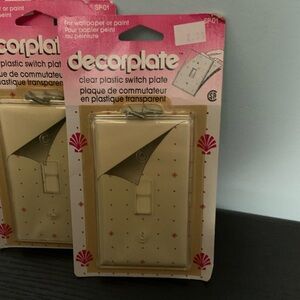Decorplate Clear Plastic Switch Plate